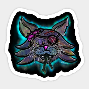 Zombie Kitty Sticker